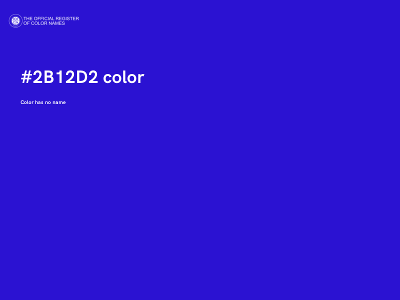 #2B12D2 color image