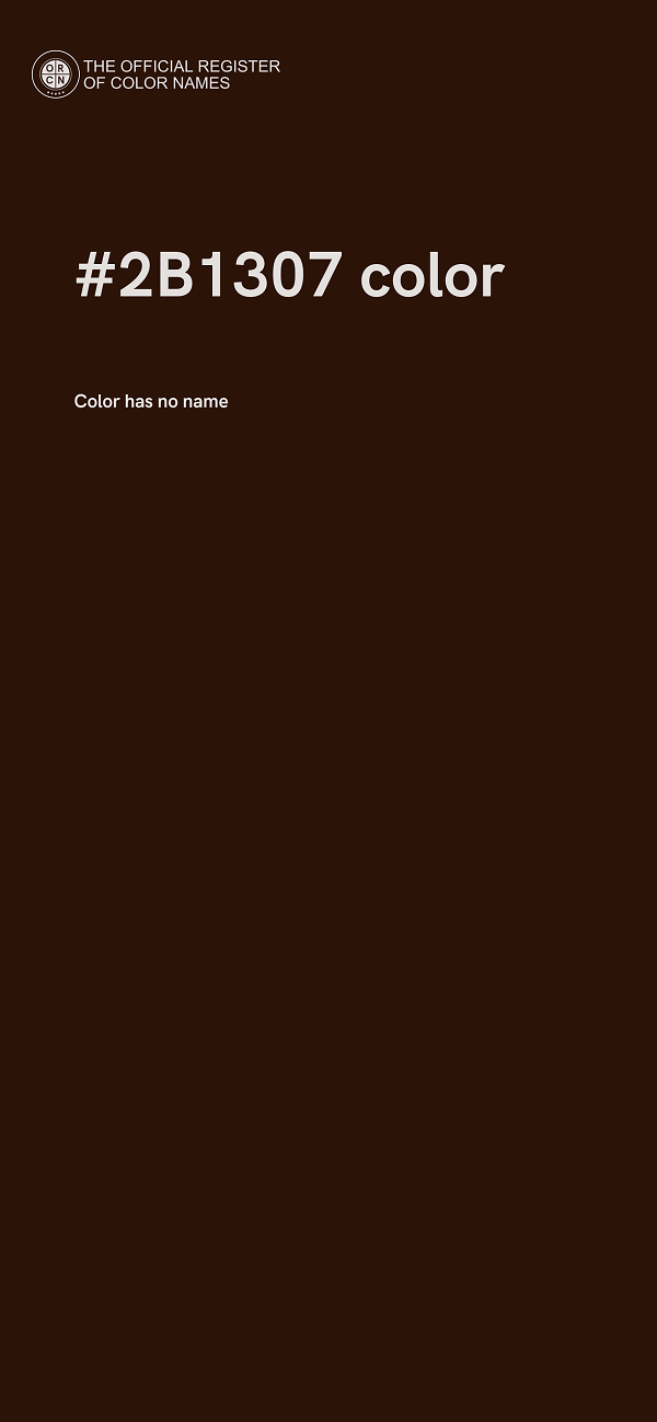 #2B1307 color image