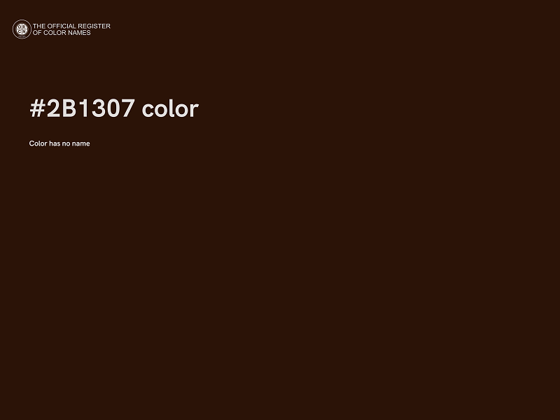 #2B1307 color image