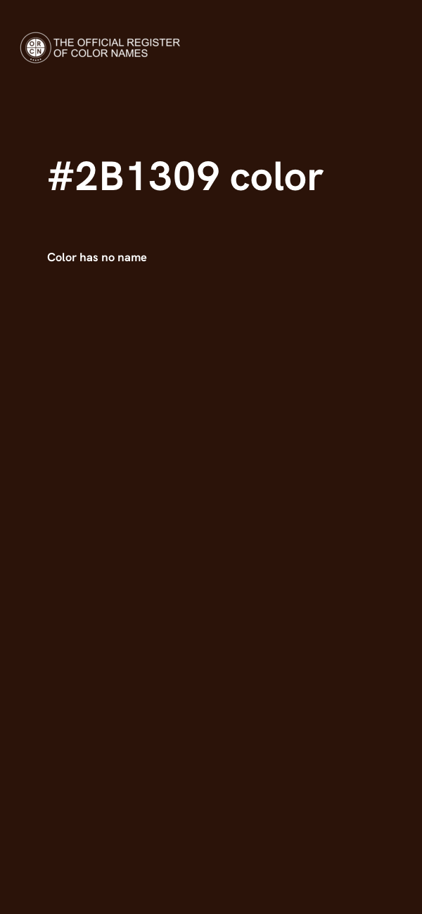 #2B1309 color image