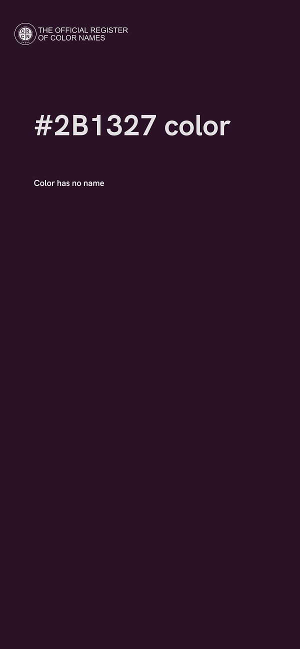 #2B1327 color image