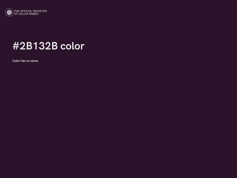 #2B132B color image