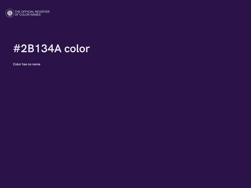 #2B134A color image