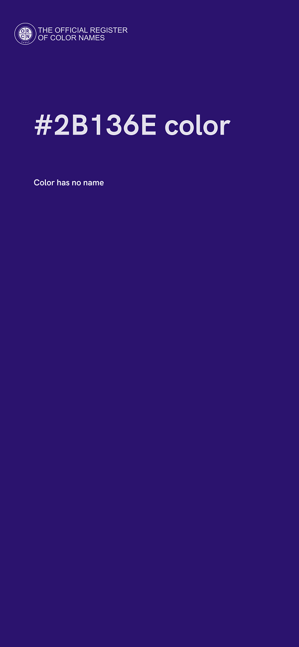 #2B136E color image