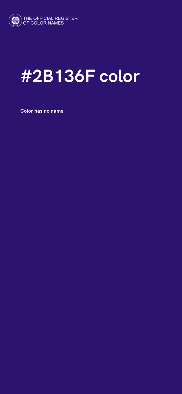 #2B136F color image