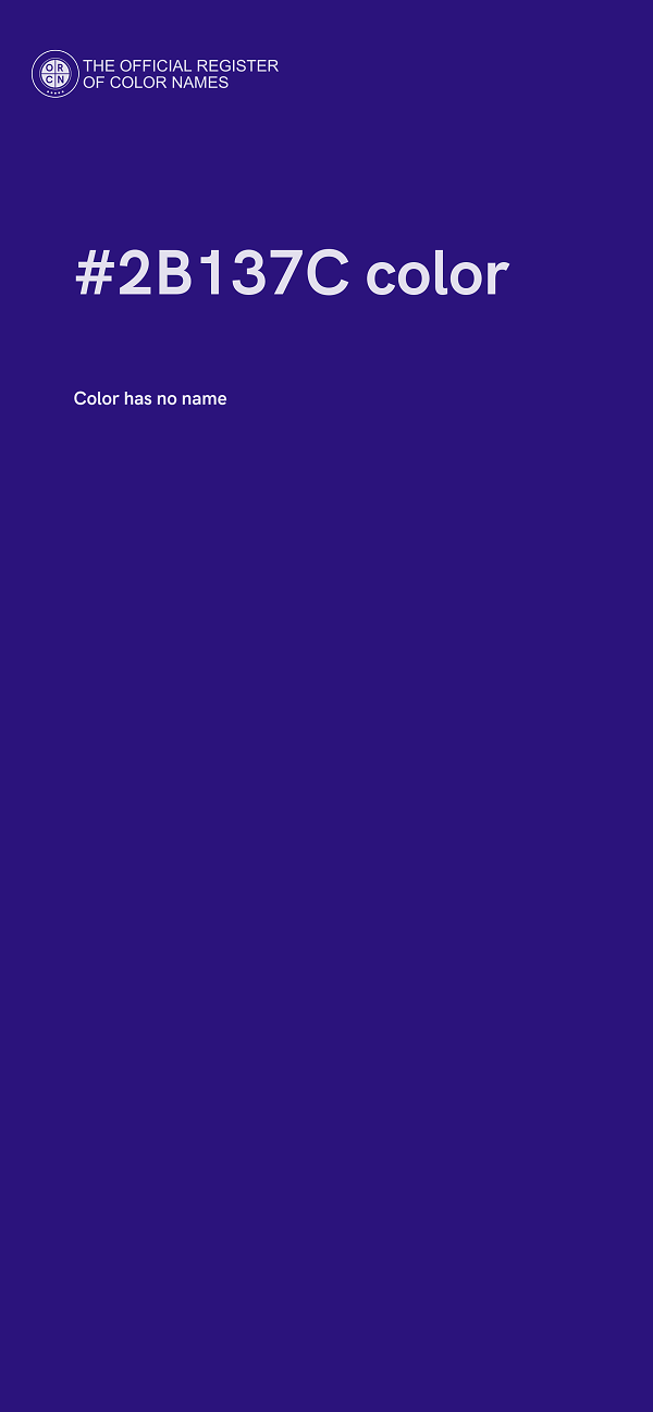 #2B137C color image