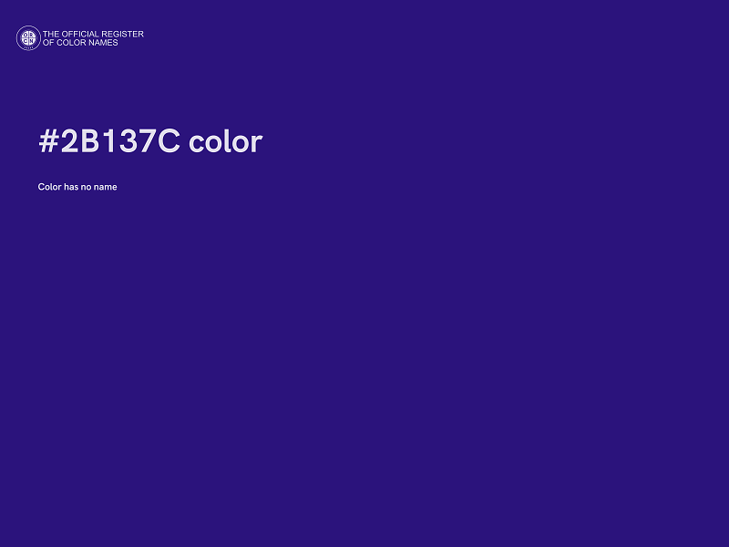 #2B137C color image