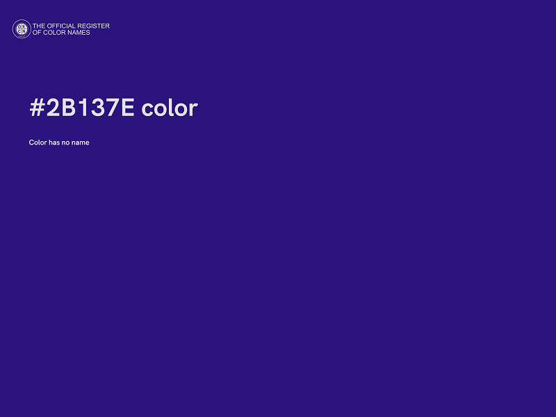 #2B137E color image