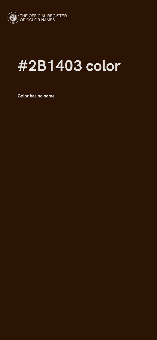 #2B1403 color image