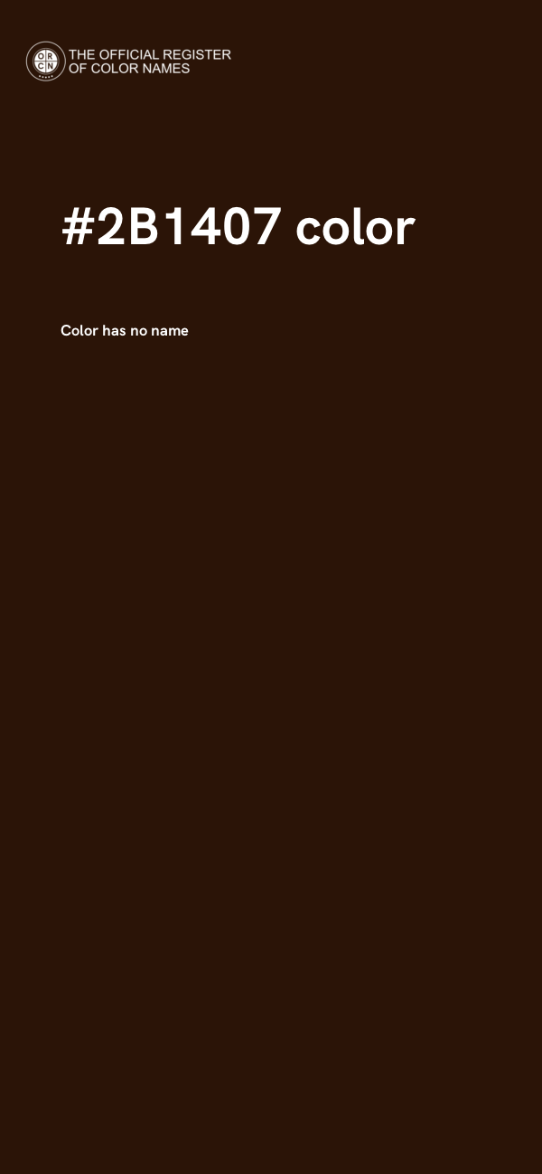 #2B1407 color image
