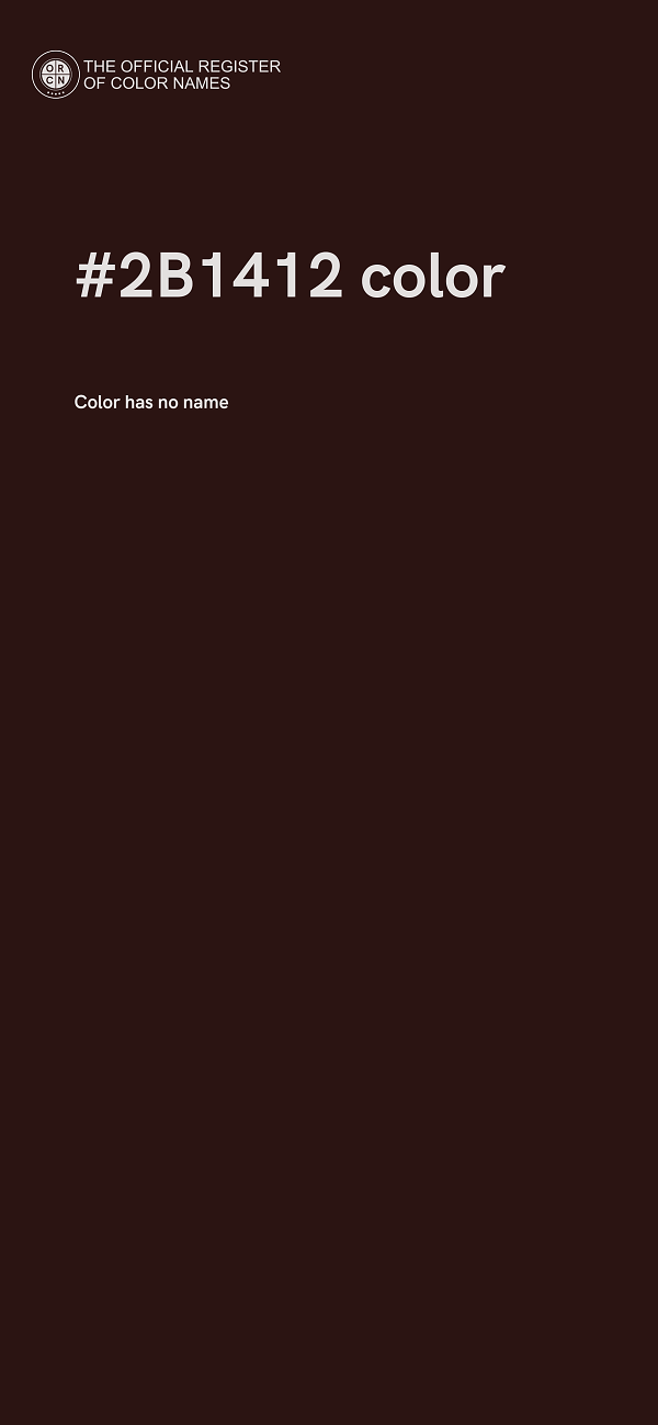 #2B1412 color image
