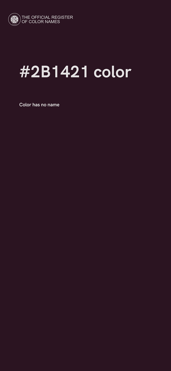 #2B1421 color image