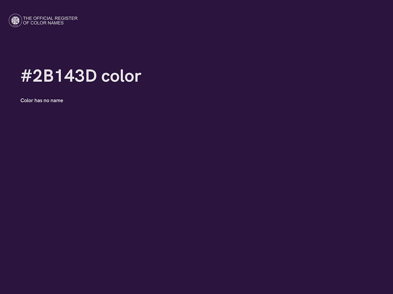#2B143D color image