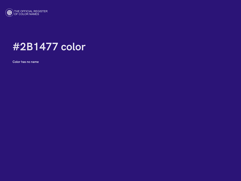 #2B1477 color image