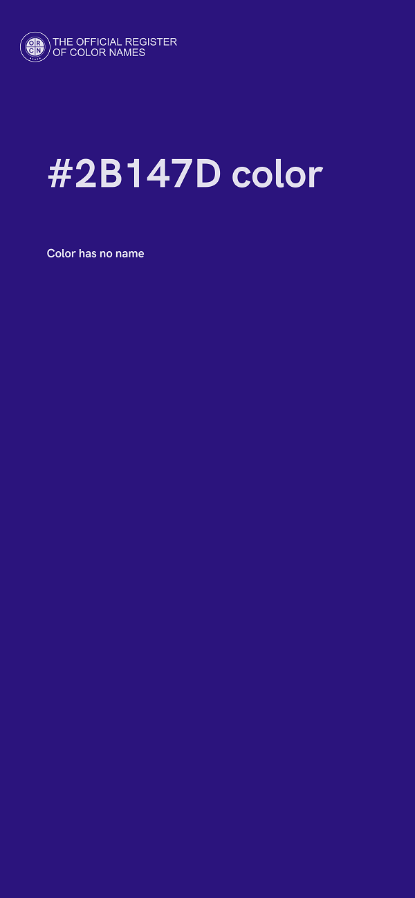 #2B147D color image