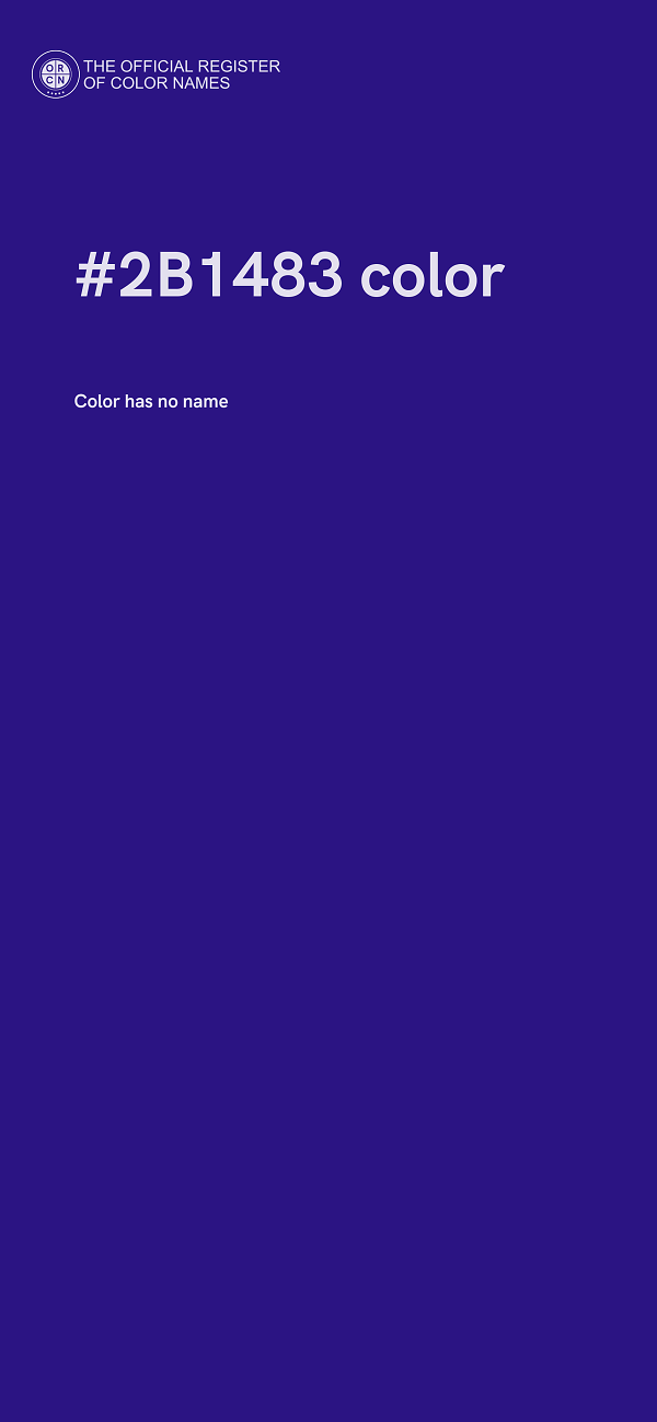 #2B1483 color image