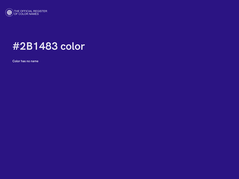 #2B1483 color image