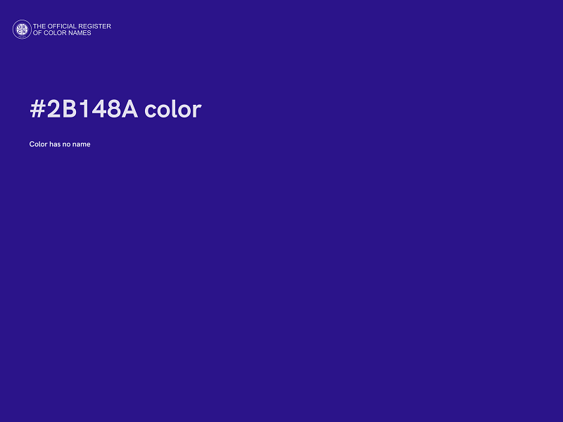 #2B148A color image