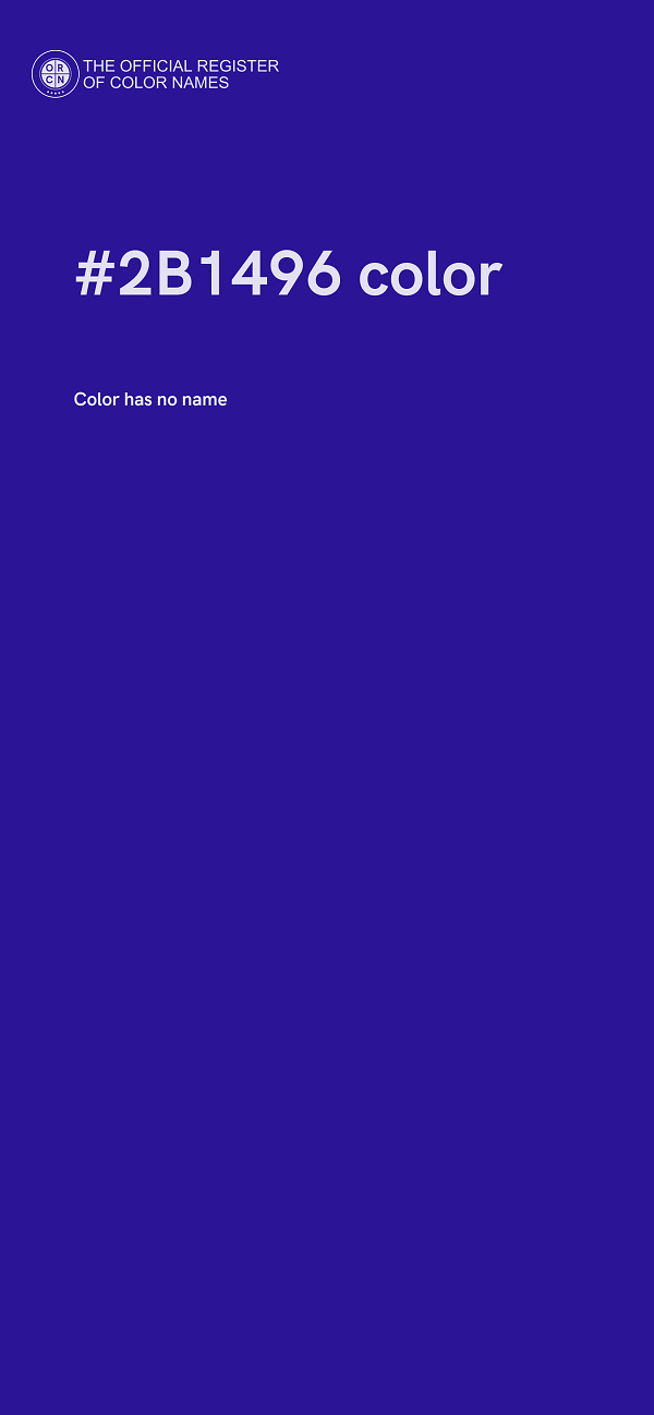 #2B1496 color image