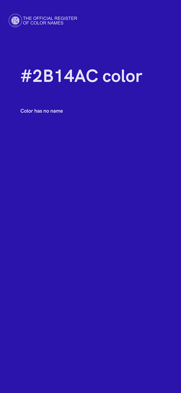 #2B14AC color image