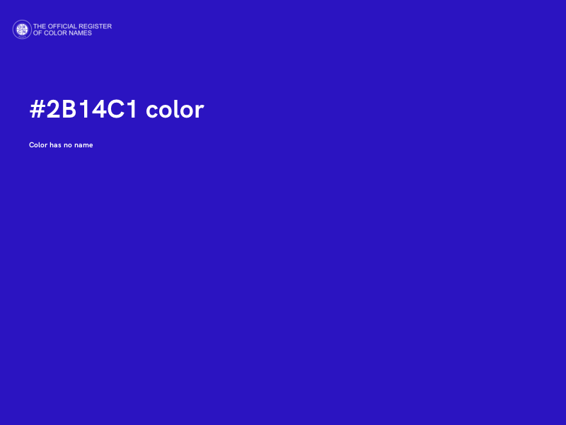 #2B14C1 color image