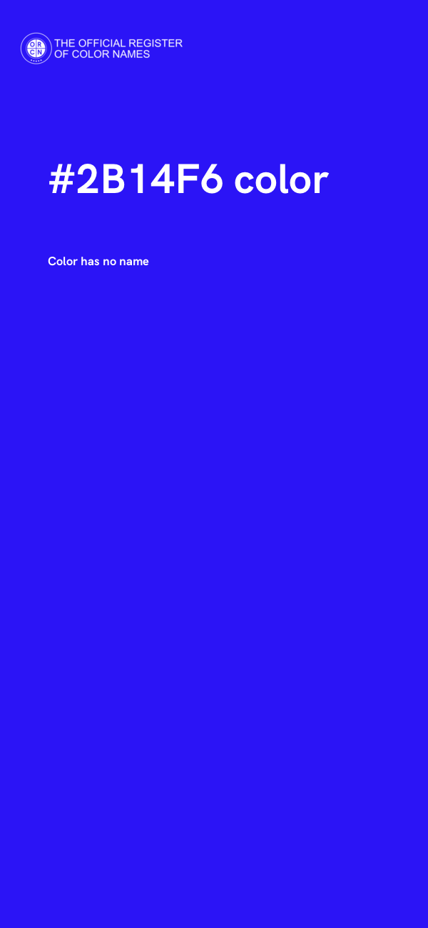 #2B14F6 color image