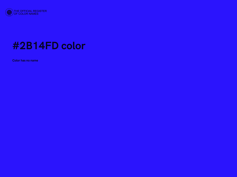 #2B14FD color image