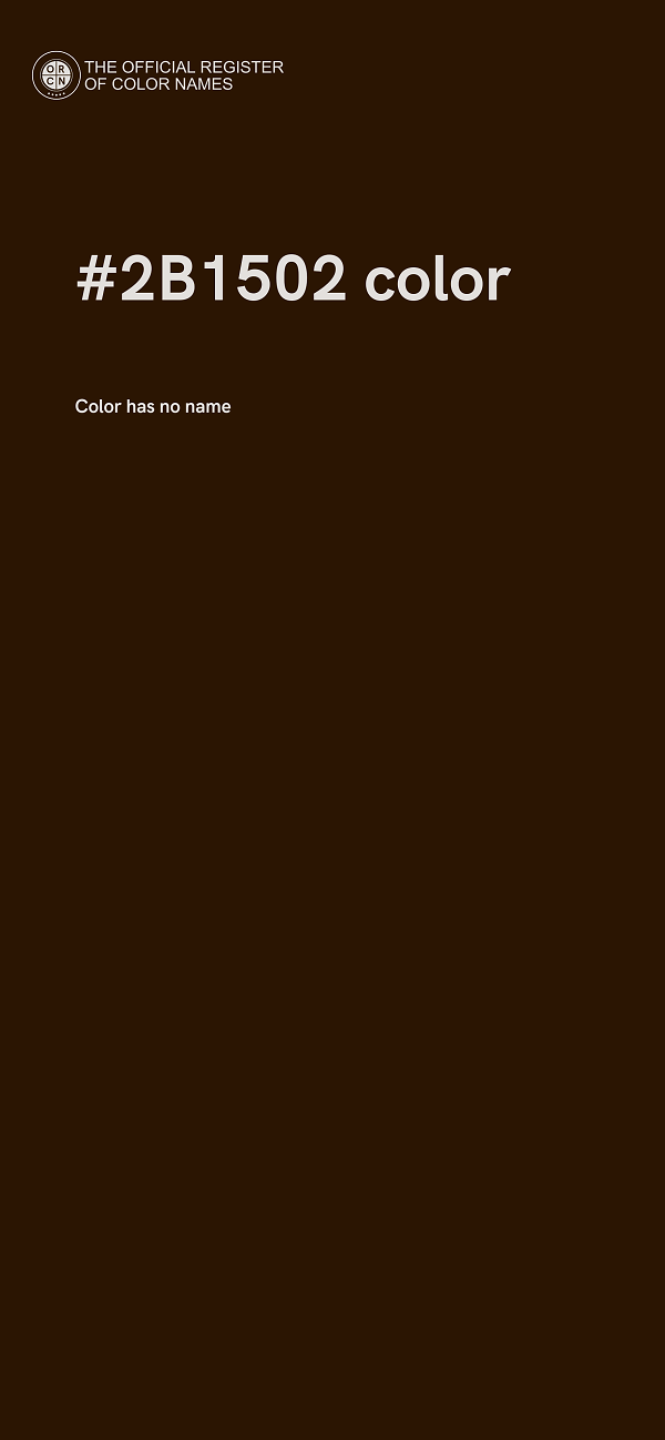 #2B1502 color image