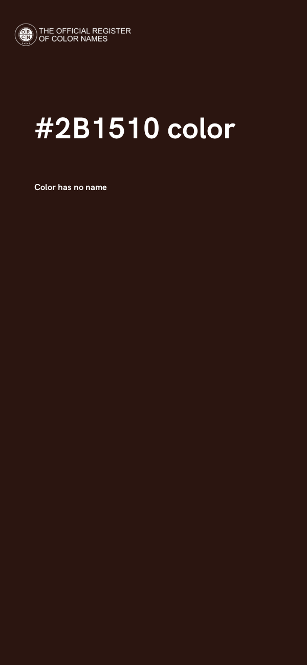 #2B1510 color image