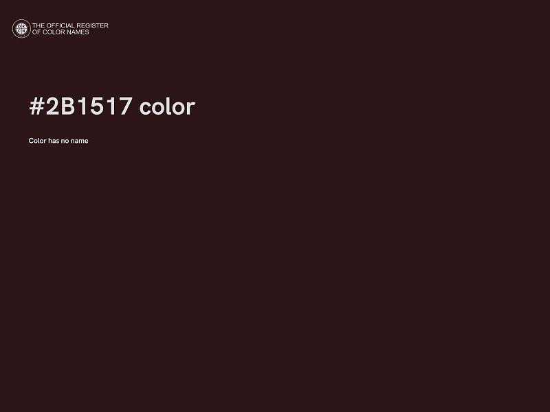 #2B1517 color image