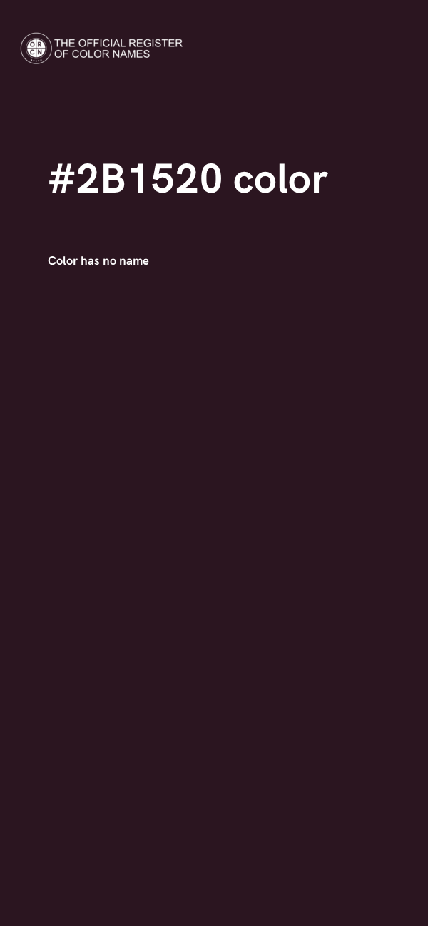 #2B1520 color image