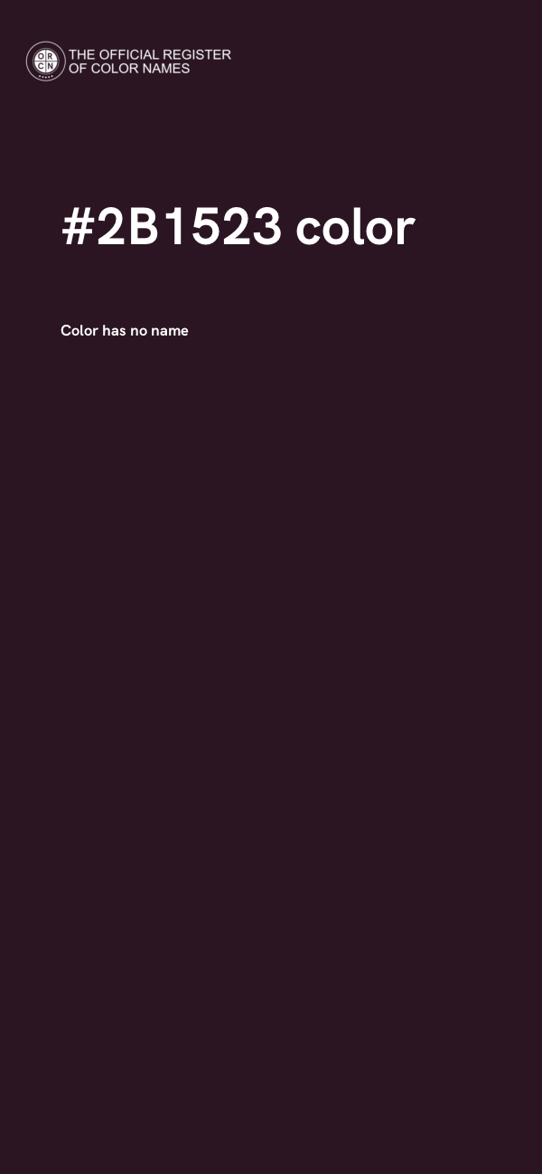 #2B1523 color image