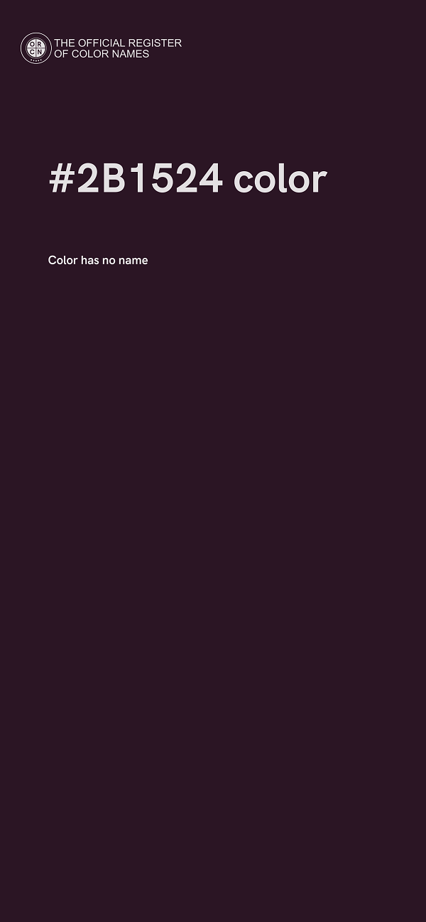 #2B1524 color image