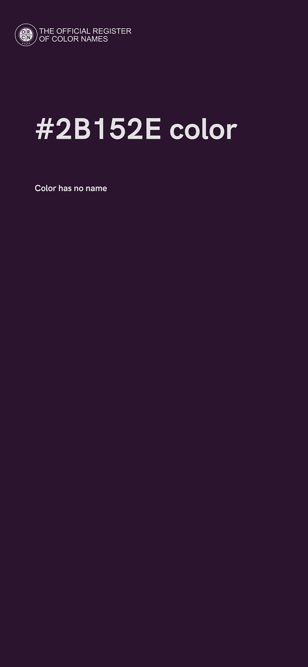 #2B152E color image