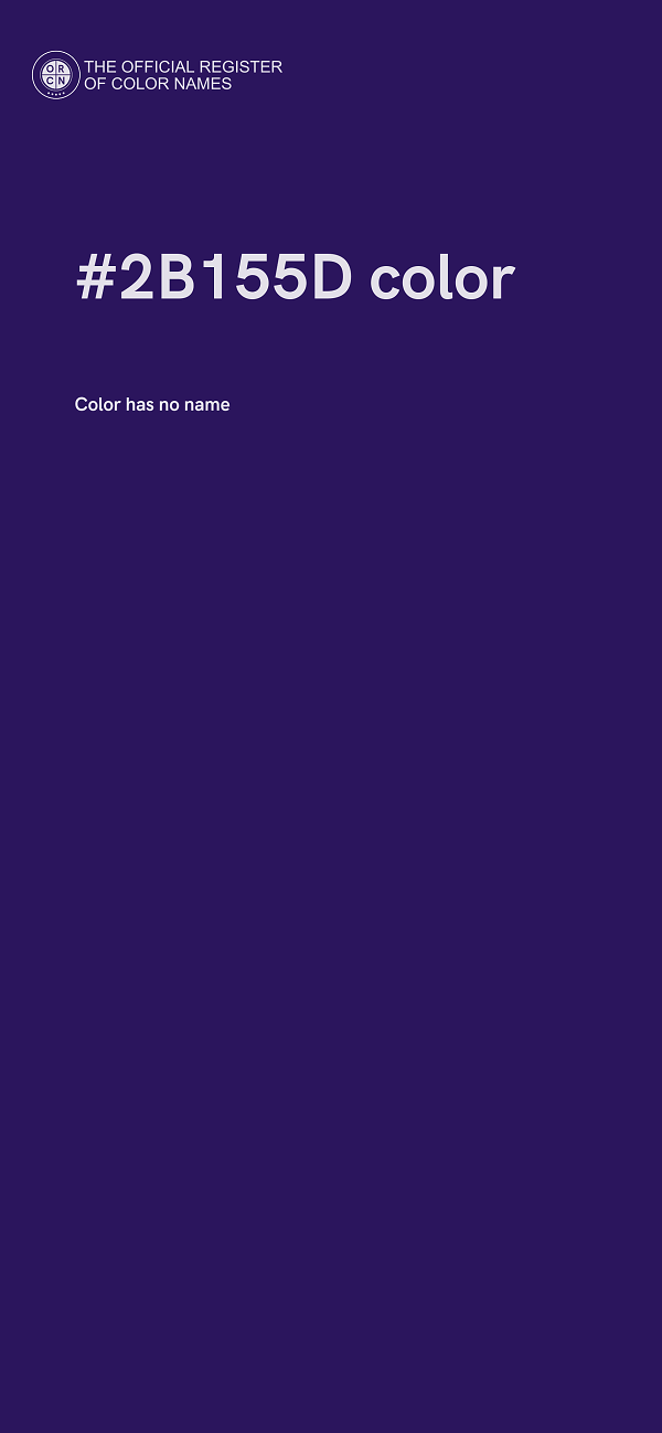 #2B155D color image