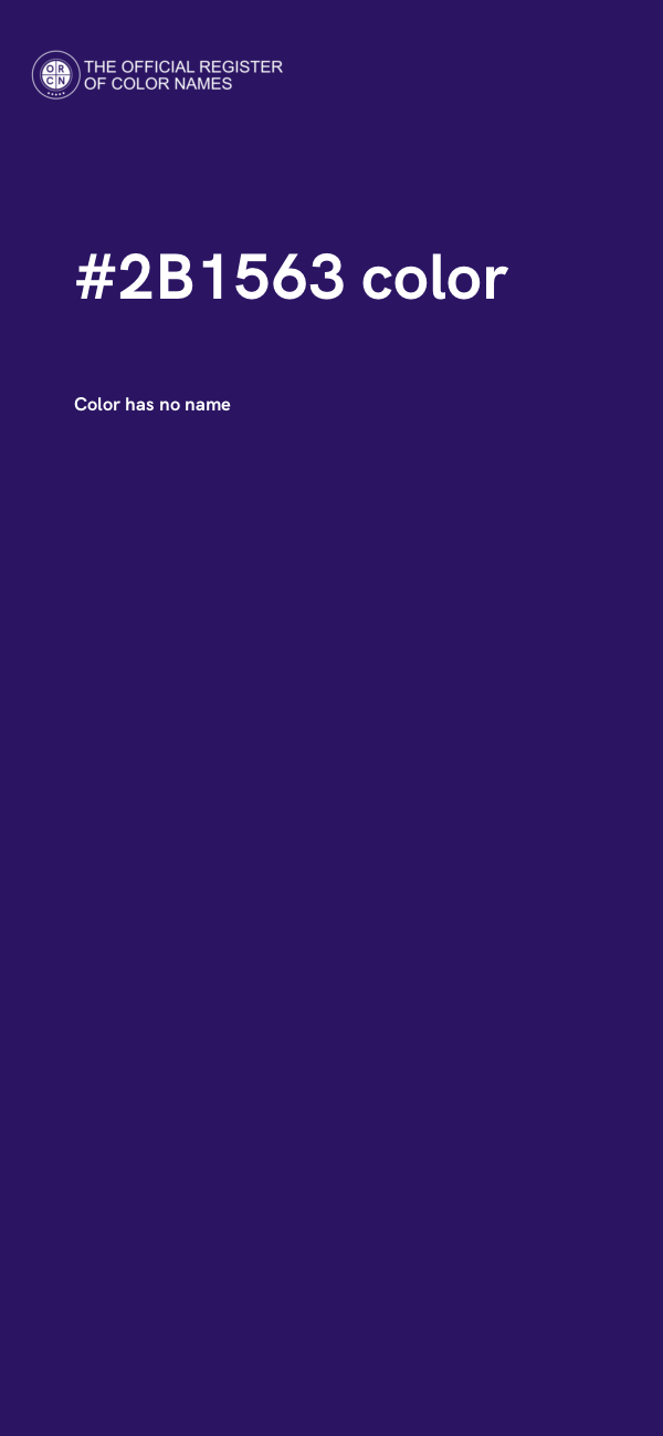#2B1563 color image