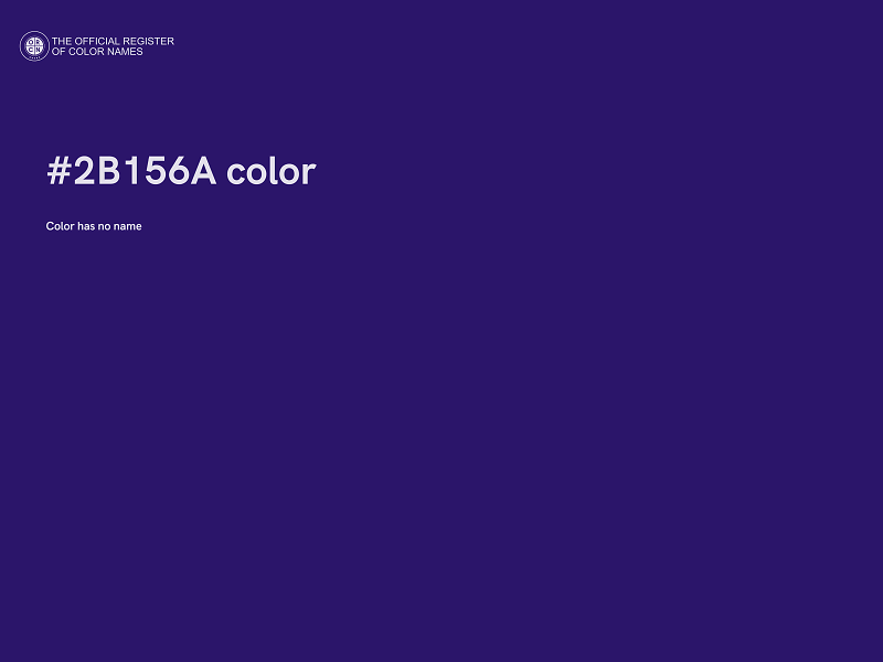 #2B156A color image