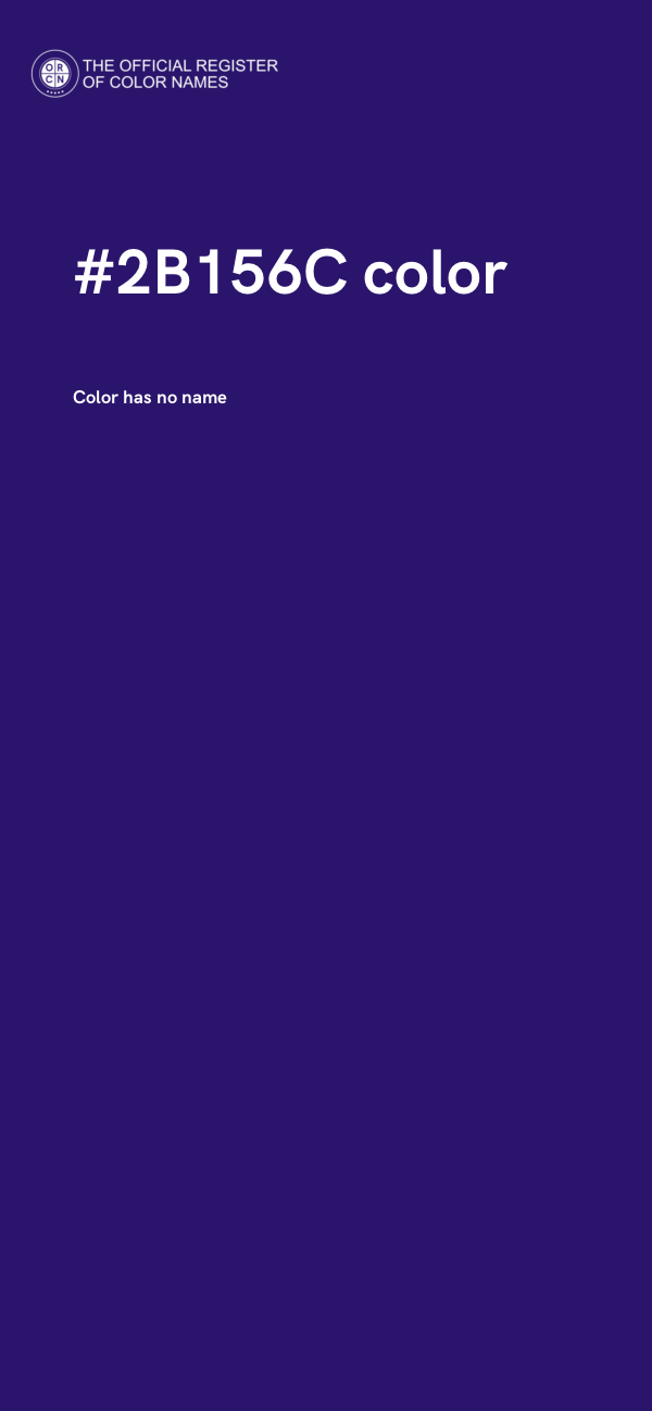 #2B156C color image