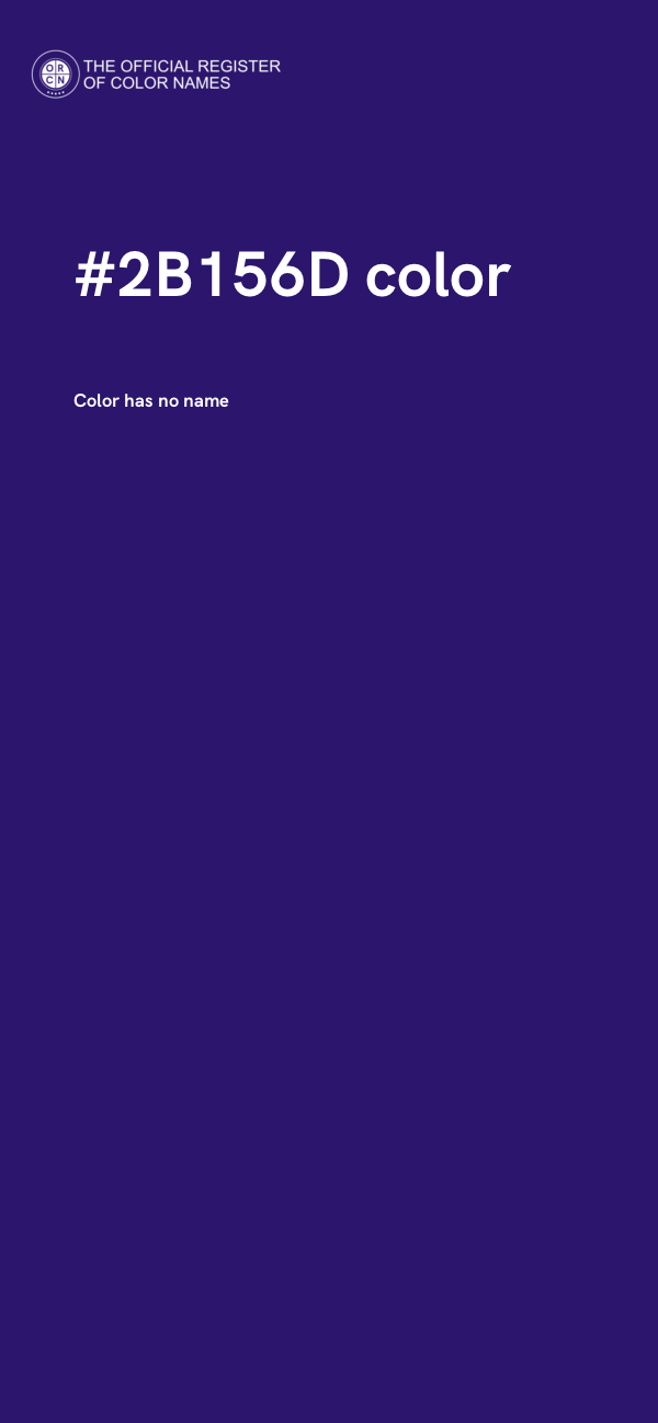 #2B156D color image