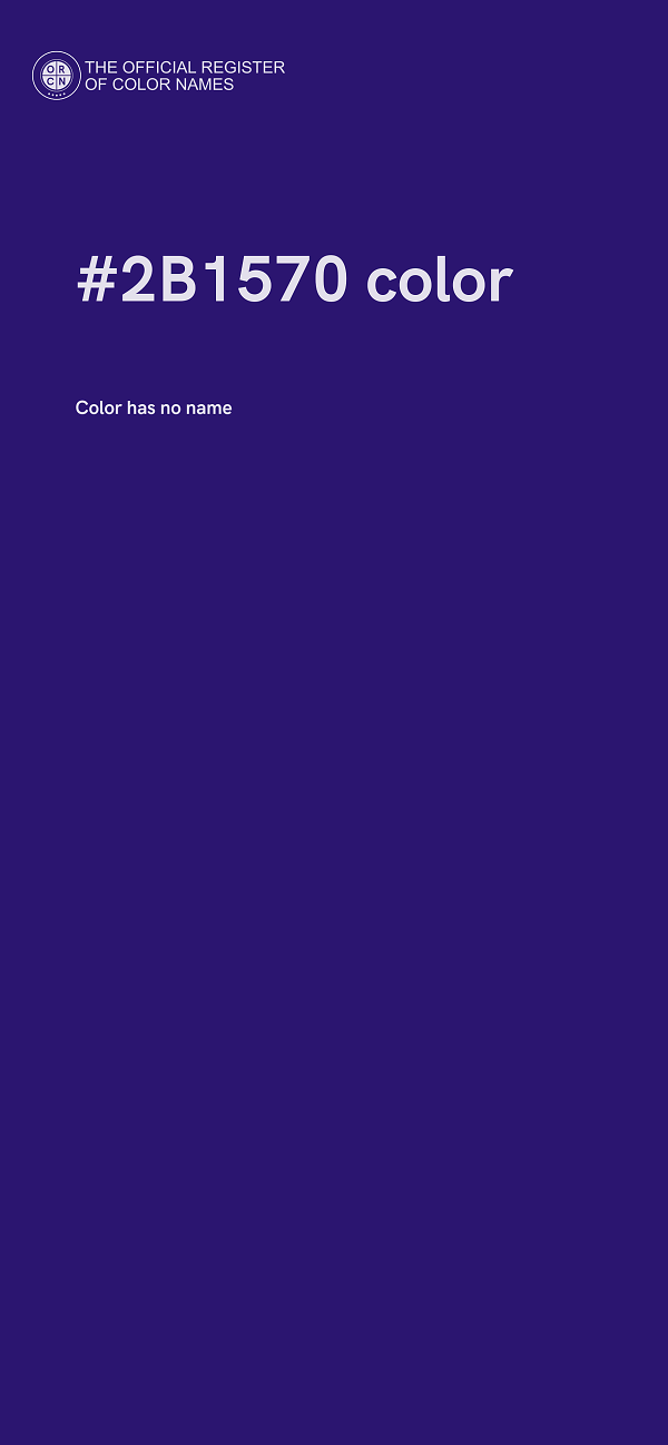 #2B1570 color image