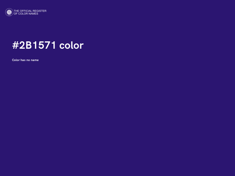 #2B1571 color image
