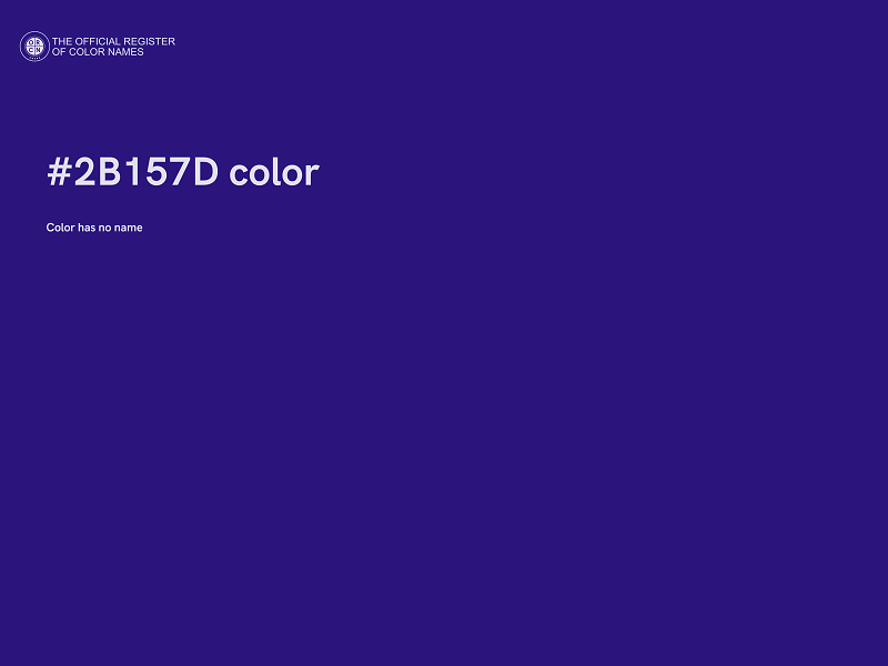 #2B157D color image