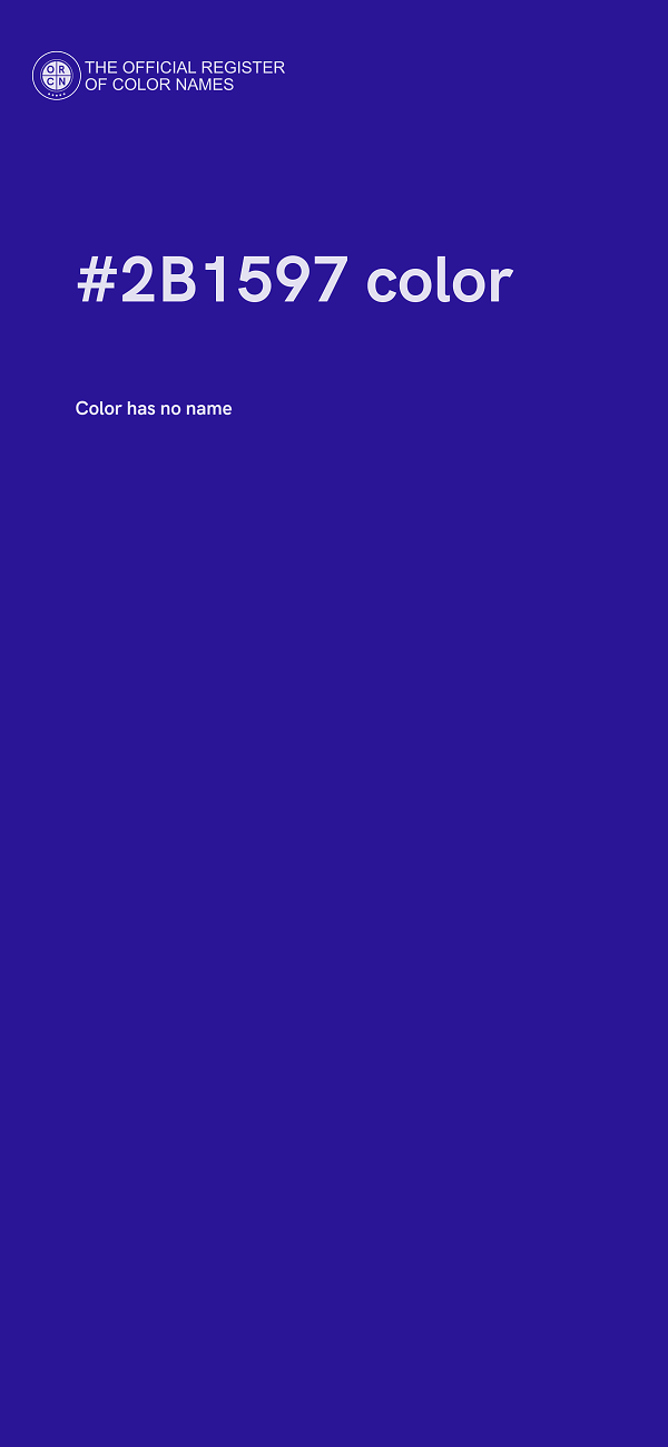 #2B1597 color image