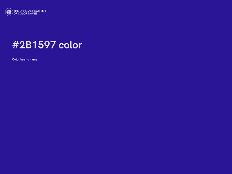 #2B1597 color image