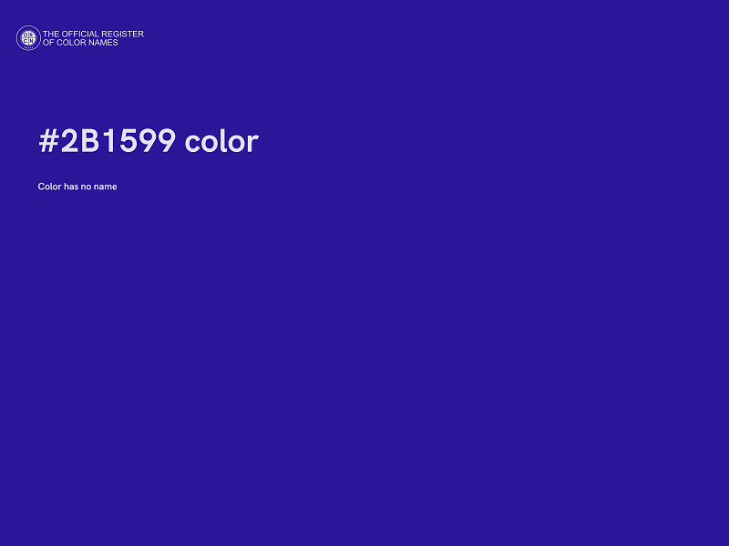 #2B1599 color image