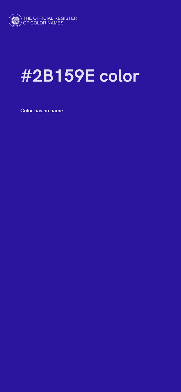 #2B159E color image