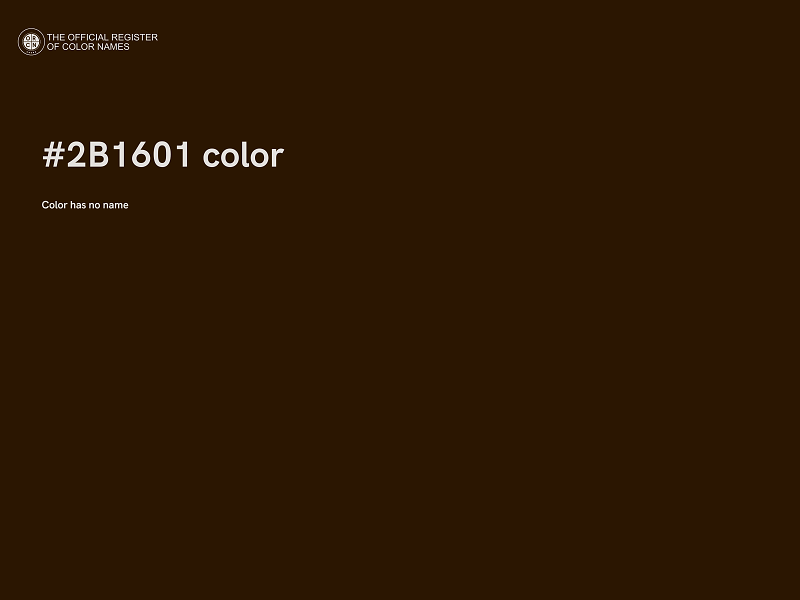 #2B1601 color image