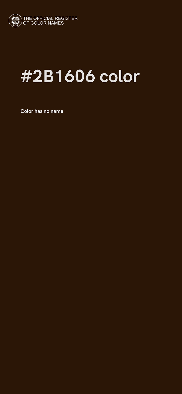 #2B1606 color image