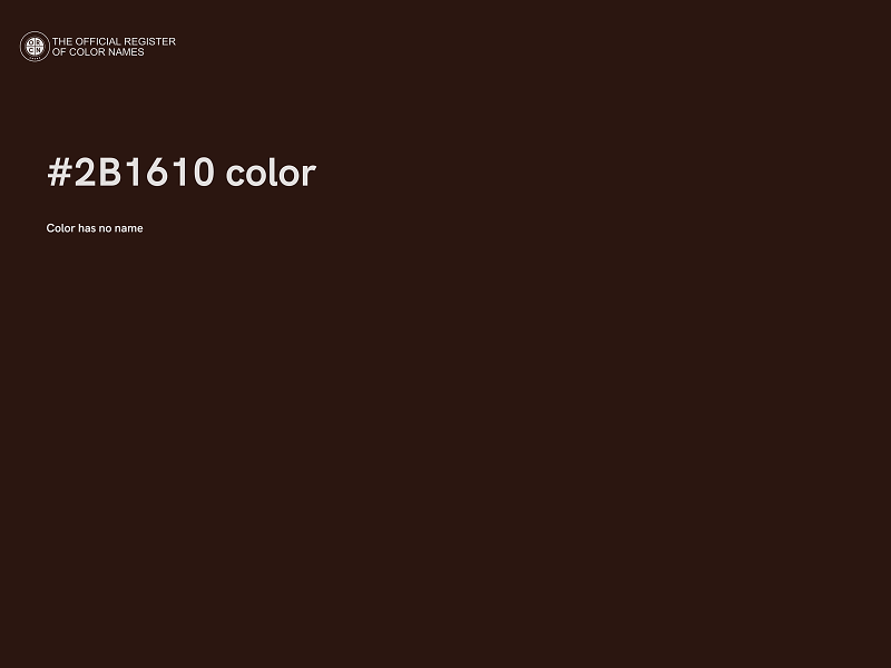 #2B1610 color image