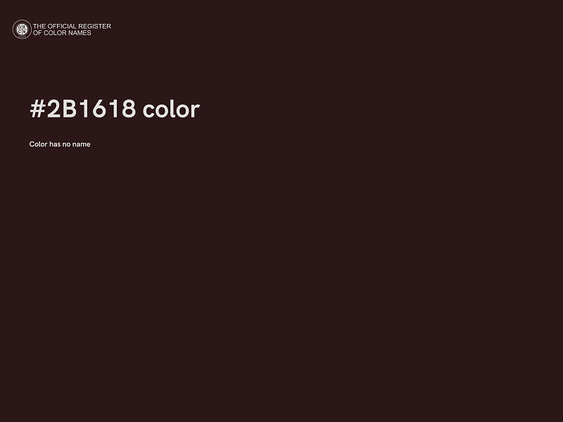 #2B1618 color image